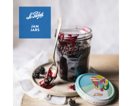 Le Parfait Jam Jar 11 - 13 oz Faceted French Glass Jelly Jar