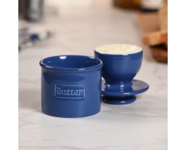 Butter Bell® crock Retro Café Royal Blue