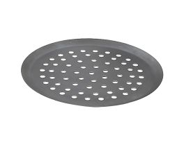 de BUYER Blue Steel Perforated Pizza Tray
