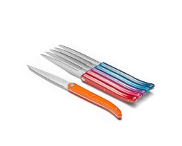 Laguiole Sens 6-Piece Steak Knife Set - Assorted Colors