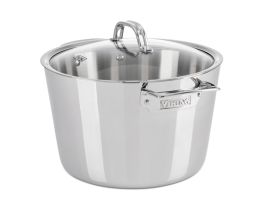 P&P CHEF 12 Quart Stainless Steel Stockpot with Glass Lid, Extra Large  Stock Cooking Pot Cookware for Induction Gas Electric Stoves, Visible Lid 