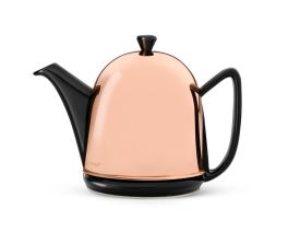 Bredemeijer 4 Cup Teapot Ceramic/Copper Black COSY MANTO