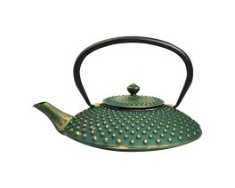 Cast iron teapot  Kambin 34 fl. oz. green/gold