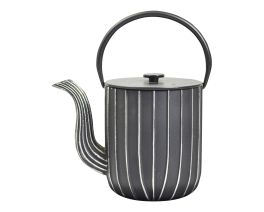 Cast iron teapot  Mariage 34 fl. oz. black/silver