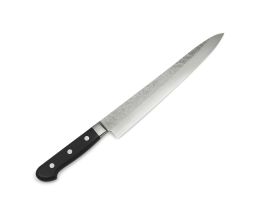 KIKUICHI WARIKOMI ELITE DAMASCUS TSUCHIME SUJIHIKI slicing knife 24cm/9.5"