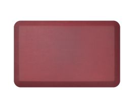 Designer Comfort Anti-Fatigue Comfort Floor Mat in Leather Grain Cranberry 20"W x 32"L x 3/4"Thick