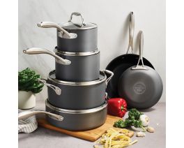Master Cuisine Tan Oven Mitt & Pot Holder Set