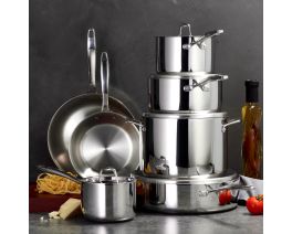 Tramontina Tri-Ply Clad 12 Piece Cookware Set