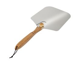 Old Stone Pizza Peel with Collapsible Wooden Handle, 12x14-Inch  Silver
