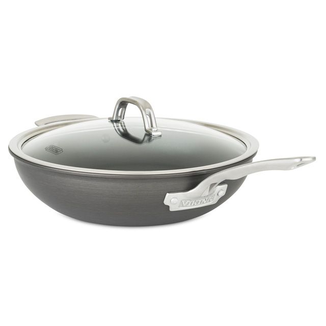 Viking Professional Nonstick 12 5-Ply Stainless Steel Covered Fry Pan