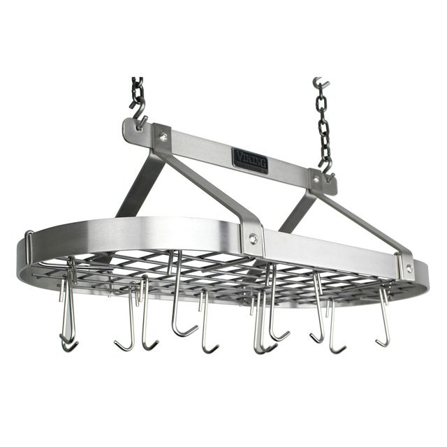 Stainless hanging pot rack hotsell
