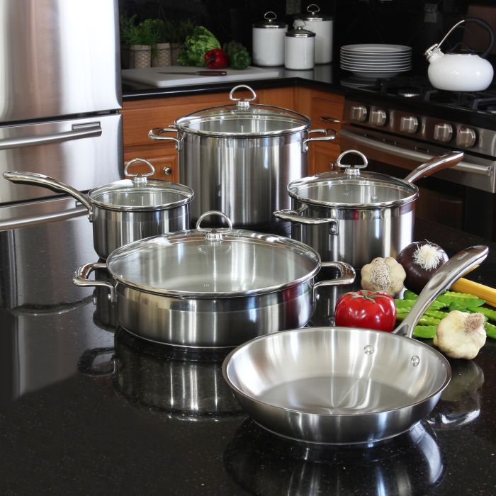 Chantal Induction 21 9 piece Stainless Steel Cookware Set