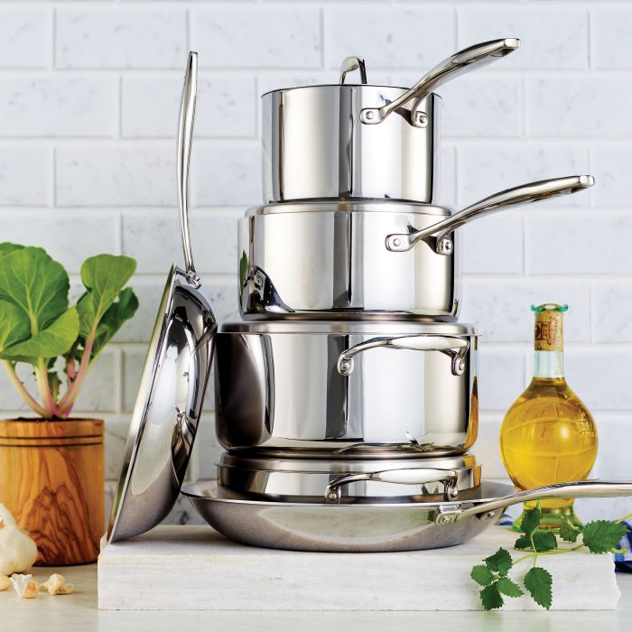 Tramontina Tri-Ply Clad 10 Piece Cookware Set