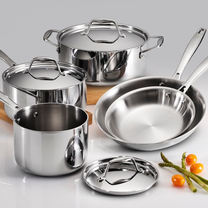 Tramontina Tri-Ply Clad 8 Piece Cookware Set