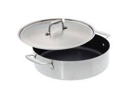 American Kitchen 12-inch Covered Nonstick Casserole Pan