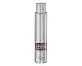 Pepper push mill - stainless & acrylic - 5.9" x 1.2" dia. - CDU of 8 (cost $13.13 each)