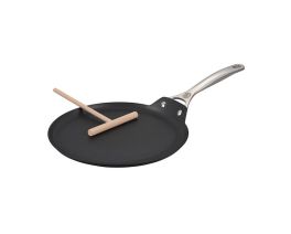 Toughened Nonstick PRO 11" Crepe Pan with Rateau