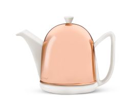 Bredemeijer 4 Cup Teapot Ceramic/Copper Spring White COSY MANTO
