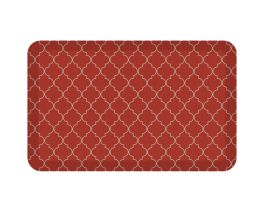 Designer Comfort Anti-Fatigue Floor Mat in Trellis Red Chile 20"W x 32"Lx3/4"Thick