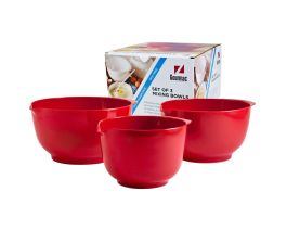 Gourmac Set of 3 Melamine Mixing Bowls, Boxed – 1-1/2, 2, 3 L
