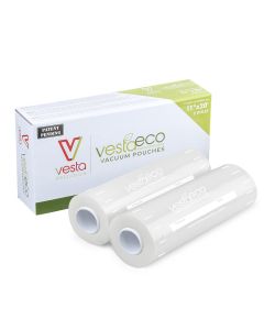 VestaEco Certified Commercially Compostable Vacuum Seal Roll - Embossed - 11"x20' - 2 per Box